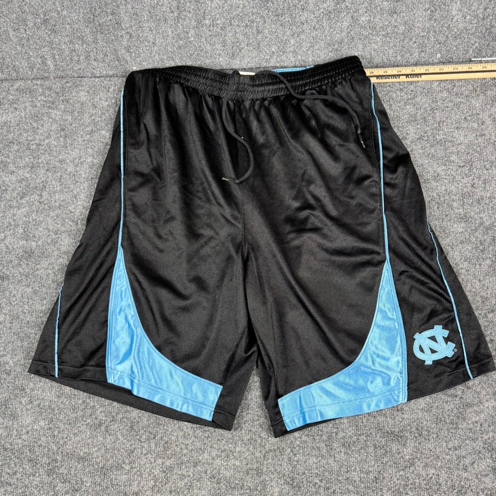 Champs Sports Shorts Mens Size L Black UNC Tar Heels Mesh Athletic Basketball